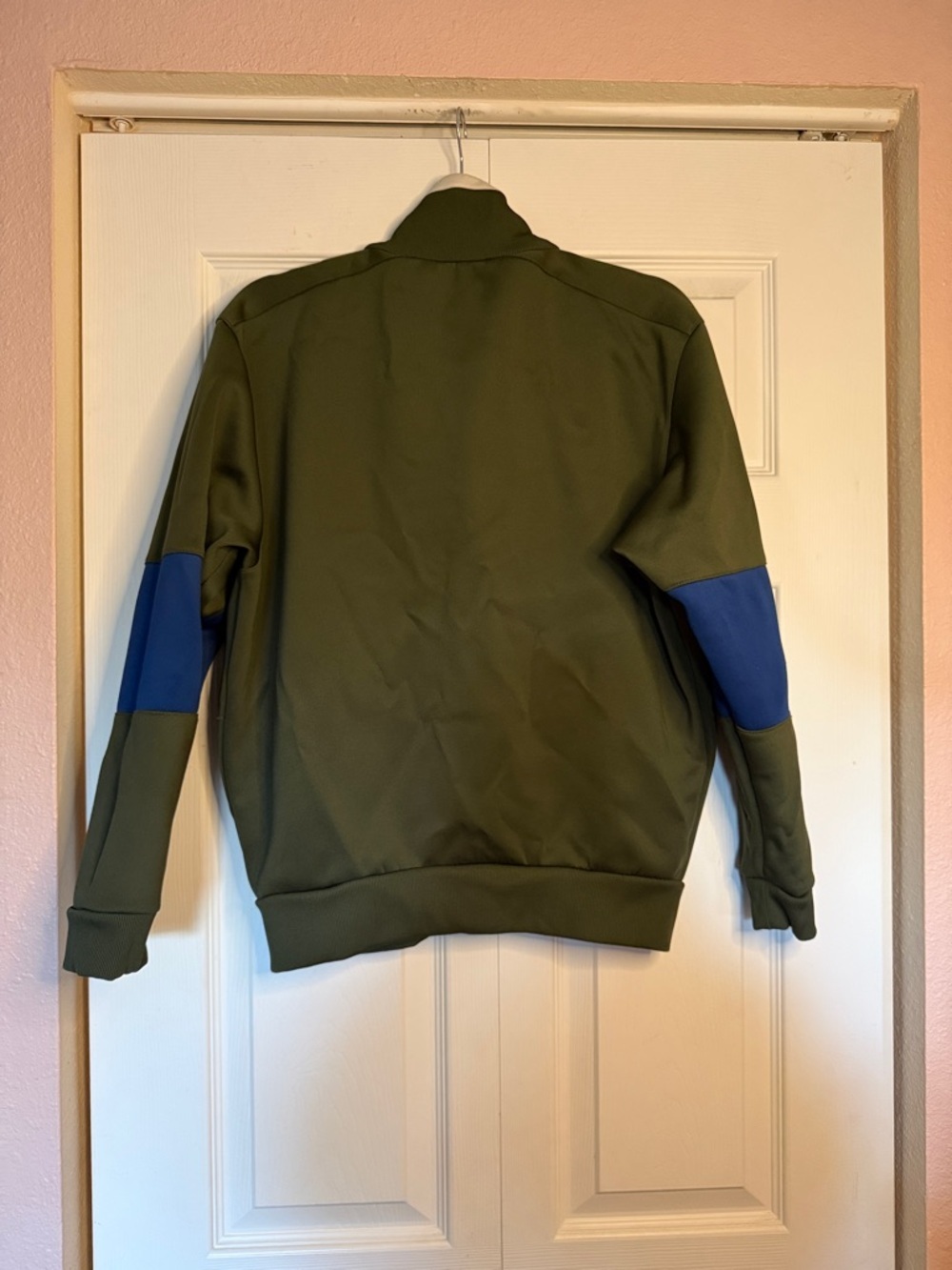 Lacoste Olive Green Full Zip Track Jacket Men’s Medium White Zip Minimal Sport - Picture 8 of 10